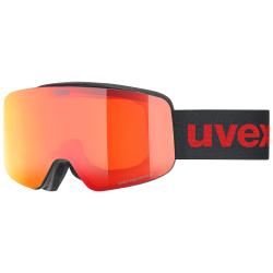 Okuliare UVEX Pwdr FM black matt/red S2