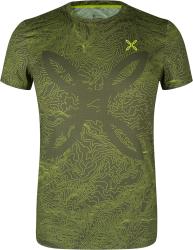 Triko MONTURA Topographic Sublime T-Shirt verde salvia/verde lime